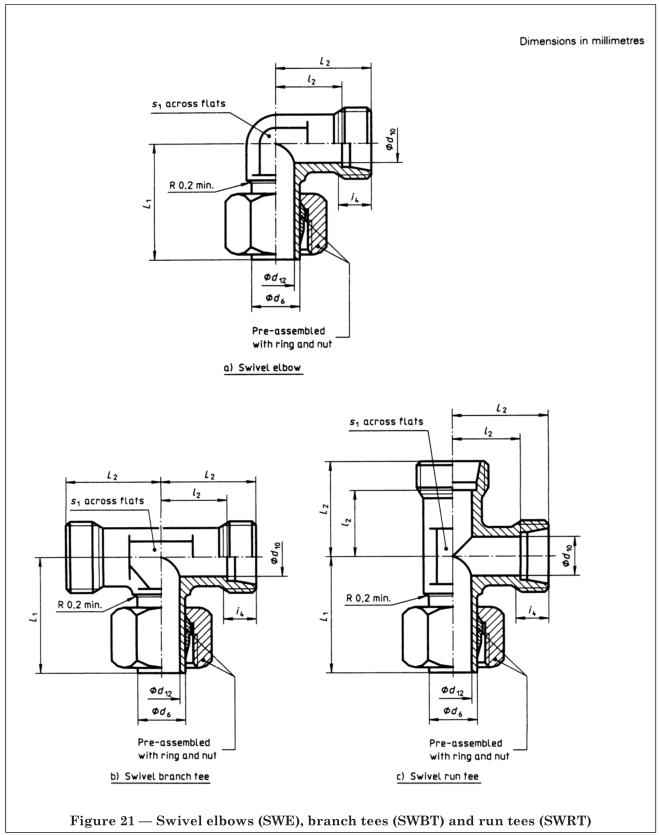 JIS B23511 24 degree compression fittings dimensions FITSCH (Ningbo) International Trade Co