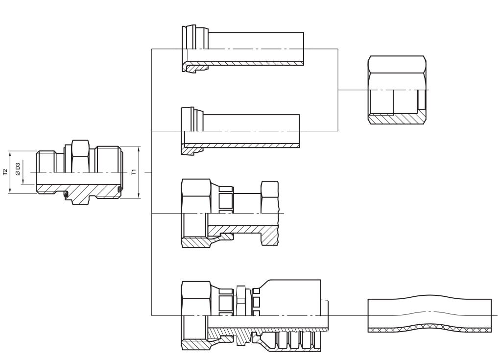 ORING FACE SEAL FITTING, ORING FACE SEAL FITTING Products, ORING