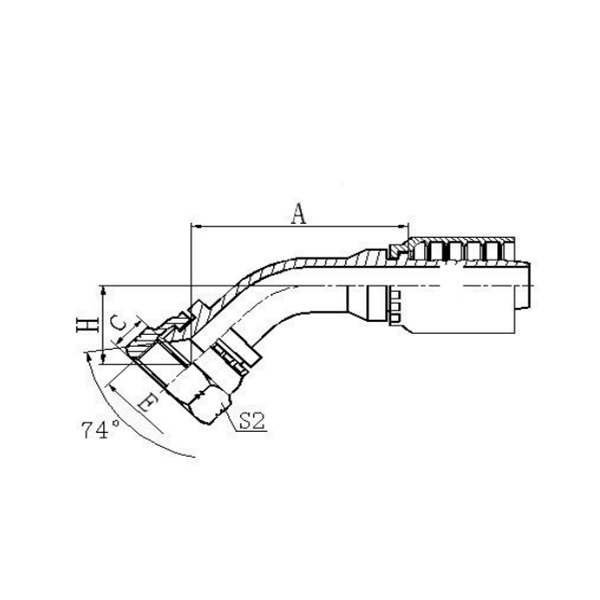 JIC Female One Piece Fittings E45 Buy One Piece JIC Female Fittings